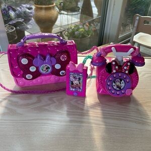 Pink Minnie Mouse Toy Set